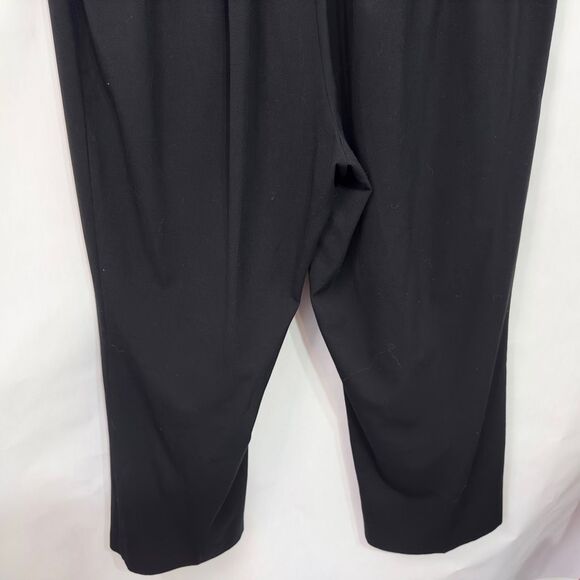 Catherines Plus Size 24W Dress Pants Black Trousers Straight Leg Elastic 1506 - Picture 6 of 8